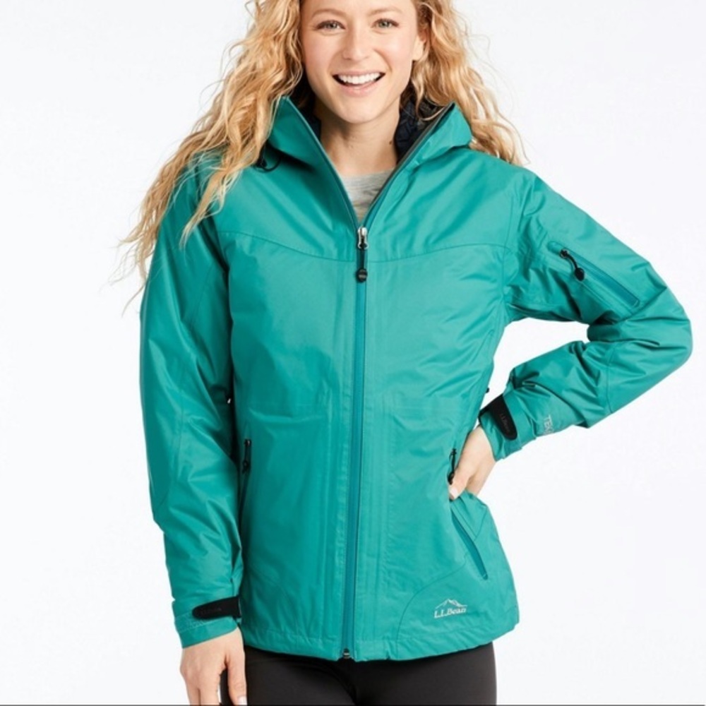 L.L Bean Hooded Weather Challenger Jacket Small